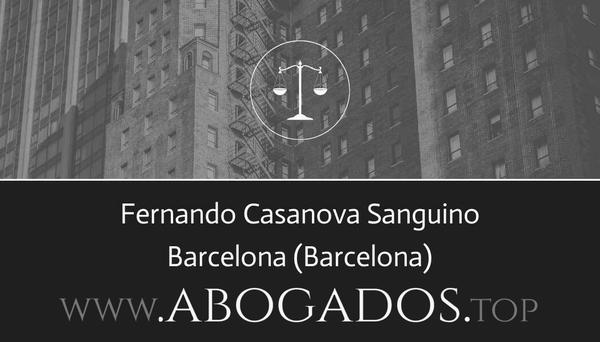 abogado Fernando Casanova Sanguino en Barcelona