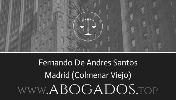 abogado Fernando De Andres Santos en Colmenar Viejo