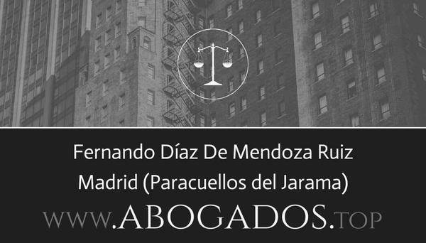 abogado Fernando Díaz De Mendoza Ruiz en Paracuellos del Jarama