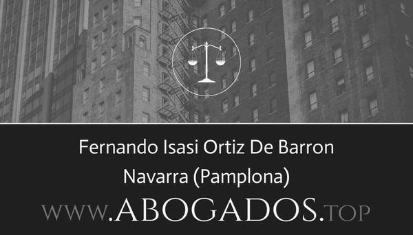 abogado Fernando Isasi Ortiz De Barron en Pamplona