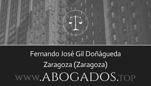 abogado Fernando José Gil Doñágueda en Zaragoza