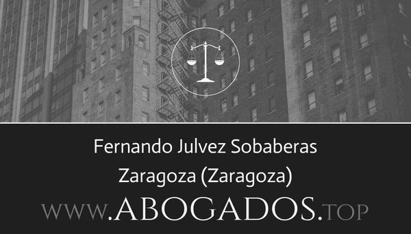 abogado Fernando Julvez Sobaberas en Zaragoza