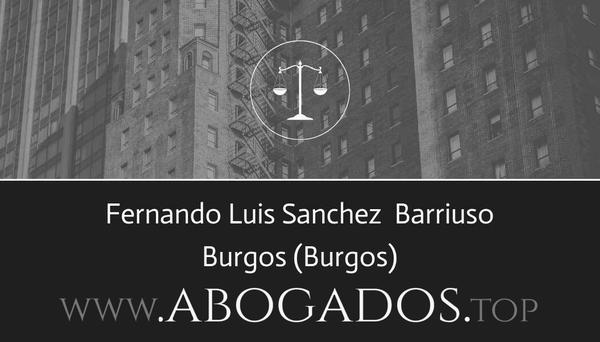 abogado Fernando Luis Sanchez  Barriuso en Burgos