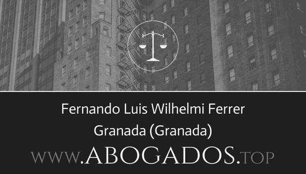 abogado Fernando Luis Wilhelmi Ferrer en Granada