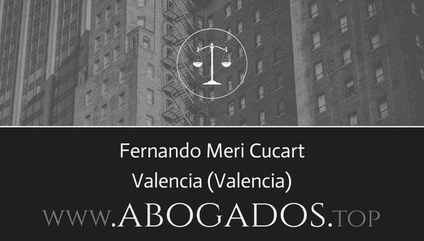 abogado Fernando Meri Cucart en Valencia