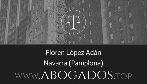 abogado Floren López Adán en Pamplona