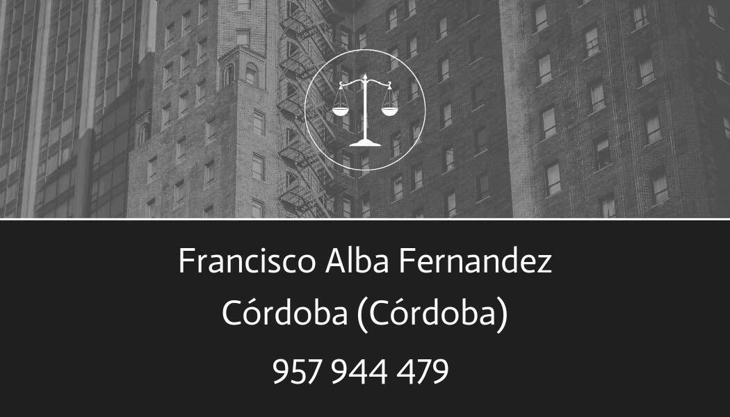 abogado Francisco Alba Fernandez en Córdoba
