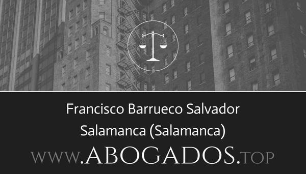 abogado Francisco Barrueco Salvador en Salamanca