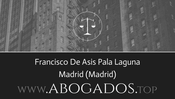 abogado Francisco De Asis Pala Laguna en Madrid