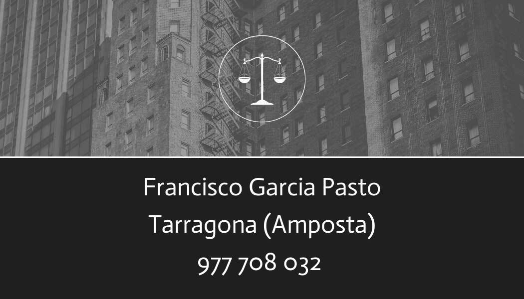 abogado Francisco Garcia Pasto en Amposta
