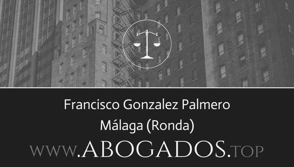 abogado Francisco Gonzalez Palmero en Ronda