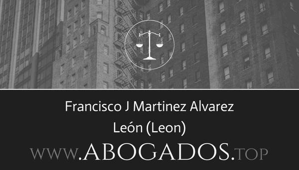 abogado Francisco J Martinez Alvarez en Leon