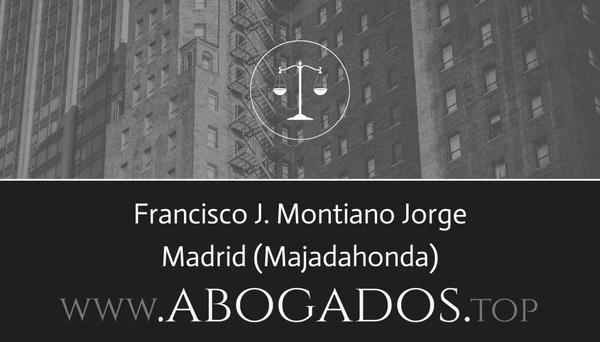 abogado Francisco J Montiano Jorge en Majadahonda