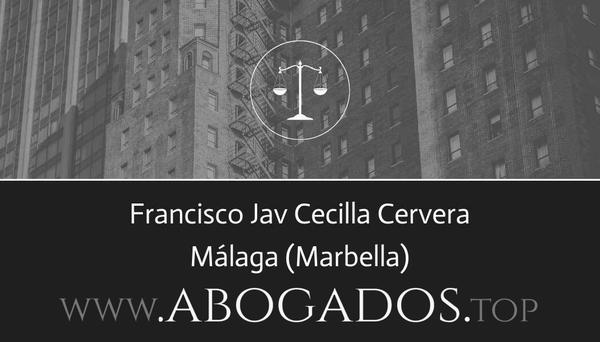 abogado Francisco Jav Cecilla Cervera en Marbella