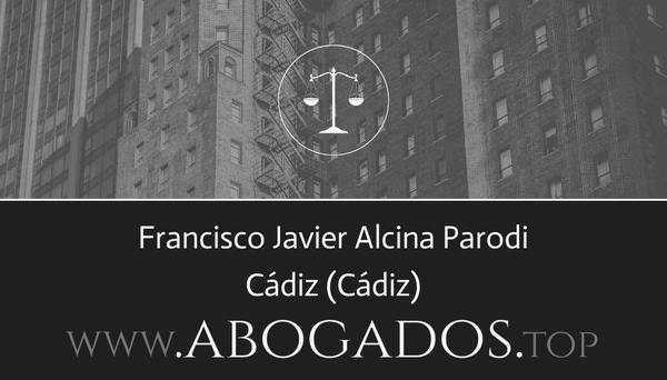 abogado Francisco Javier Alcina Parodi en Cádiz