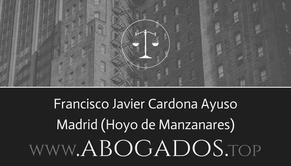 abogado Francisco Javier Cardona Ayuso en Hoyo de Manzanares