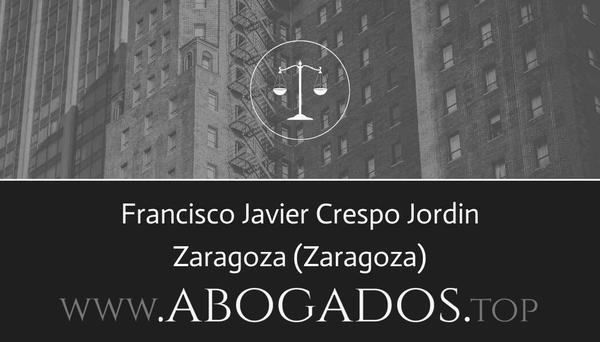 abogado Francisco Javier Crespo Jordin en Zaragoza