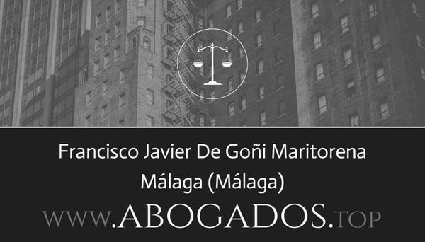 abogado Francisco Javier De Goñi Maritorena en Málaga