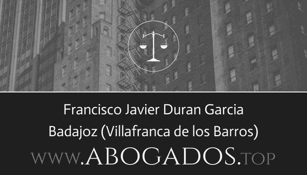 abogado Francisco Javier Duran Garcia en Villafranca de los Barros