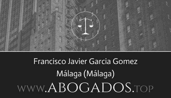 abogado Francisco Javier Garcia Gomez en Málaga