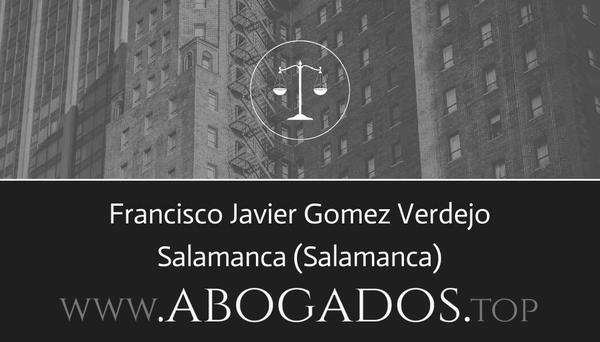 abogado Francisco Javier Gomez Verdejo en Salamanca