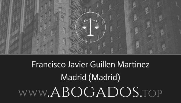 abogado Francisco Javier Guillen Martinez en Madrid