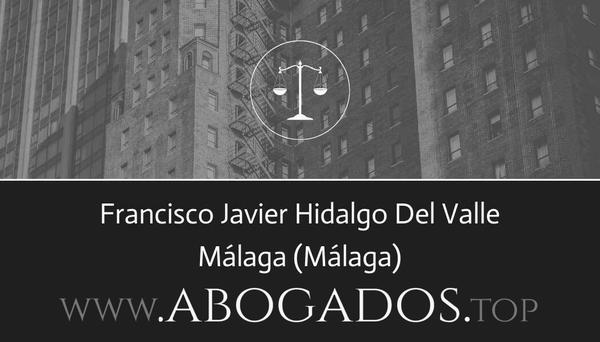 abogado Francisco Javier Hidalgo Del Valle en Málaga