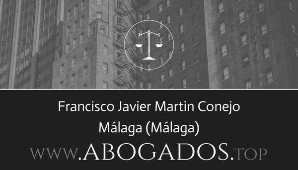 abogado Francisco Javier Martin Conejo en Málaga