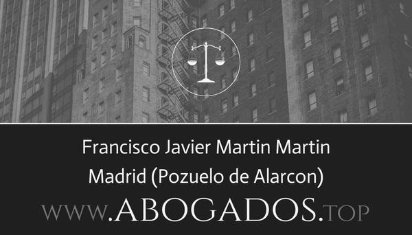 abogado Francisco Javier Martin Martin en Pozuelo de Alarcon