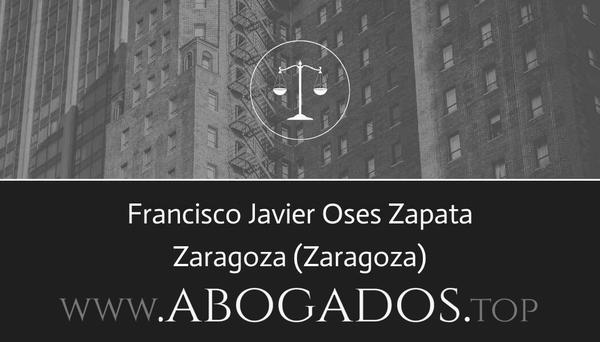 abogado Francisco Javier Oses Zapata en Zaragoza