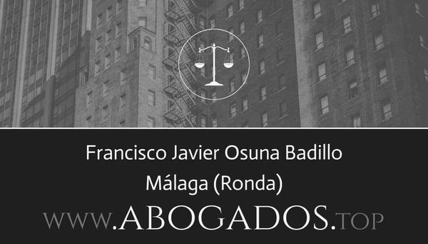 abogado Francisco Javier Osuna Badillo en Ronda