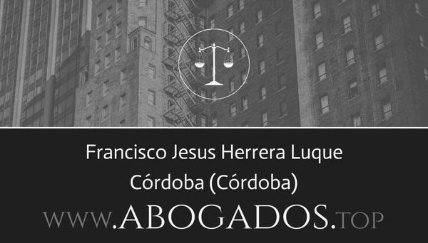 abogado Francisco Jesus Herrera Luque en Córdoba