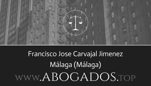 abogado Francisco Jose Carvajal Jimenez en Málaga