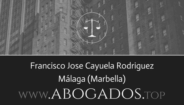 abogado Francisco Jose Cayuela Rodriguez en Marbella