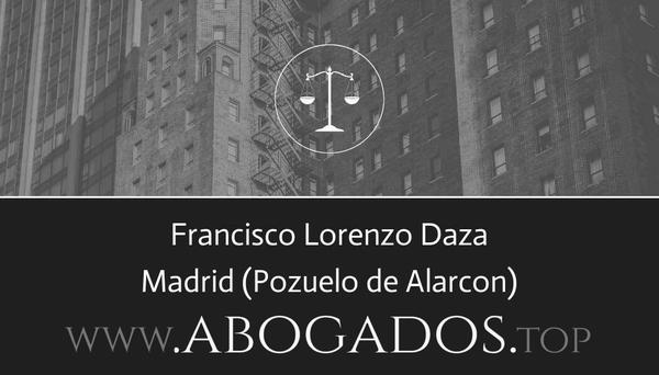 abogado Francisco Lorenzo Daza en Pozuelo de Alarcon