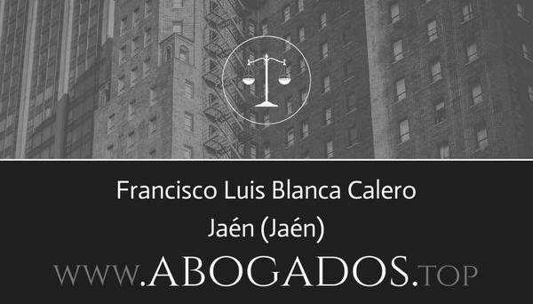 abogado Francisco Luis Blanca Calero en Jaén