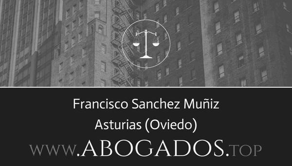 abogado Francisco Sanchez Muñiz en Oviedo