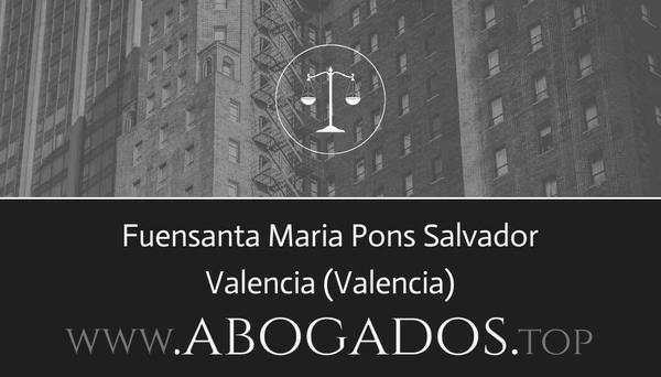 abogado Fuensanta Maria Pons Salvador en Valencia