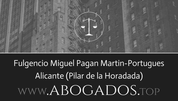 abogado Fulgencio Miguel Pagan Martin-Portugues en Pilar de la Horadada