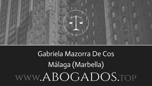 abogado Gabriela Mazorra De Cos en Marbella