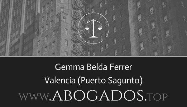 abogado Gemma Belda Ferrer en Puerto Sagunto