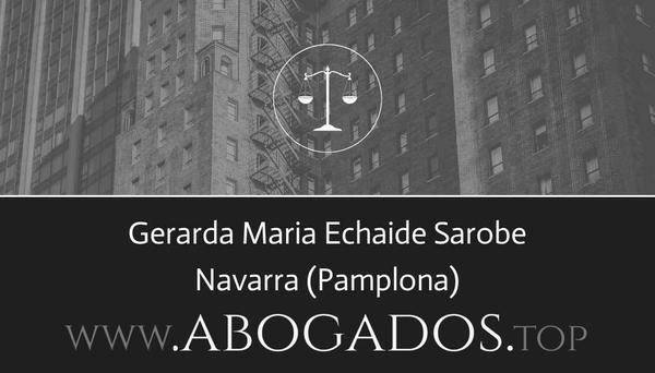 abogado Gerarda Maria Echaide Sarobe en Pamplona