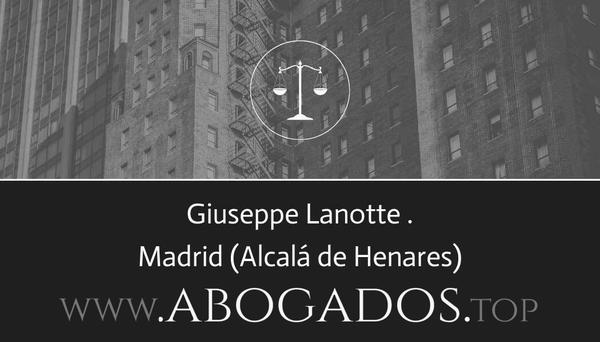 abogado Giuseppe Lanotte en Alcalá de Henares