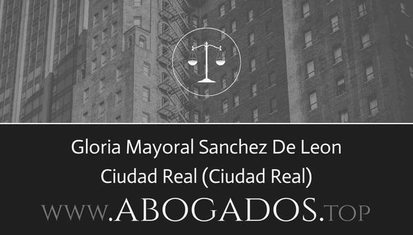 abogado Gloria Mayoral Sanchez De Leon en Ciudad Real