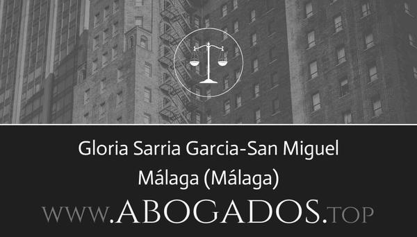 abogado Gloria Sarria Garcia-San Miguel en Málaga