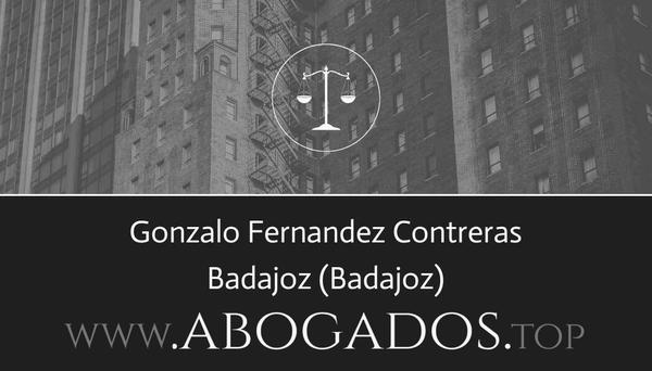 abogado Gonzalo Fernandez Contreras en Badajoz