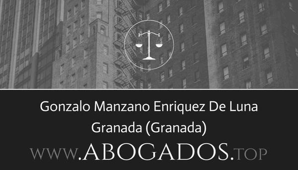 abogado Gonzalo Manzano Enriquez De Luna en Granada