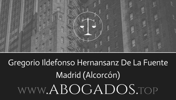 abogado Gregorio Ildefonso Hernansanz De La Fuente en Alcorcón