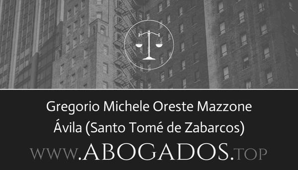 abogado Gregorio Michele Oreste Mazzone en Santo Tomé de Zabarcos