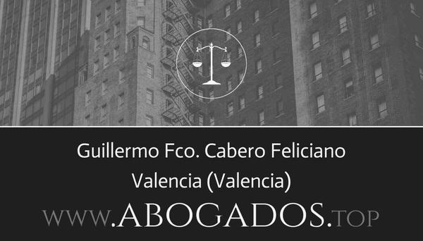 abogado Guillermo Fco Cabero Feliciano en Valencia